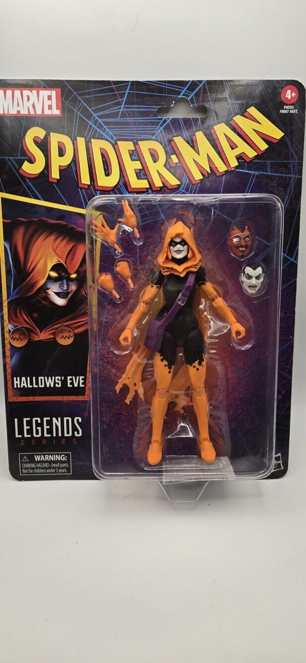 Marvel Legends Series Spider-Man Hallows' Eve Action Figure Boxed Alt Hands